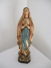 vecchia STATUA GESSO MADONNA MARIA CM. 44 DEVOZIONE MARIANA VERGINE