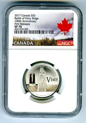2017 canada silver ngc sp70 - 2017,