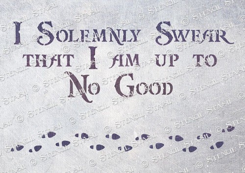 Hogwarts good stencil - good, 3