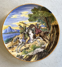 GRANDE PIATTO PARATA MAIOLICA