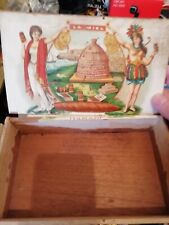 Scatola Porta Sigari avana In Legno di Cuba Anni ‘20 Vuota, usata