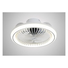 Ventilatore da Soffitto con Luce e Telecomando Bianco/Grigio 7125 B IR Perenz