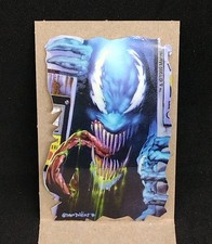 Marvel Spiderman Asylum Venom Die Cut Vending Machine Sticker 1999 Rare