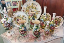 Lotto 9 PZ + 2 Omaggio Ceramica Maiolicata Castelli