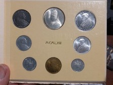 VATICANO 1962 - GIOVANNI XXIII - SERIE DIVISIONALE 8 MONETE CONCILIO ECUMENICUM