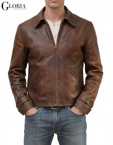 Giacca moto pelle uomo - giacca,