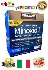 ⭐OFFERTA 2026!⭐MIN0XIDIL5% - LOZIONE ANTICADUTA RICRESCITA CAPELLI - KIT 6 MESI⭐