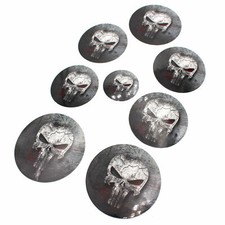 Skull #2 set pellicole emblema BMW M3 M5 E60 E61 F10 E90 E91 E92 E88 M pacchetto angoli