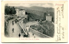 1903 Fivizzano Fiera S. Matteo GULLER Aulla Siena carri cavalli FP B/N VG ANIM.