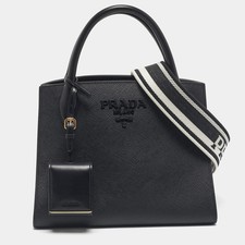 Borsa Prada nera Saffiano Cuir