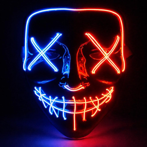 Maschera horror led come - -,