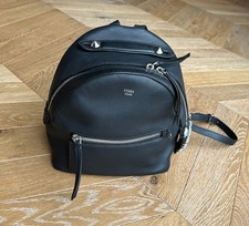 Zaino Fendi Flowerland By The Way Mini in pelle nera