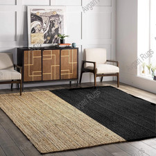 Tappetino in fibra intrecciata a mano resistente ed elegante tappeto ecologico tappeto rettangolare in iuta