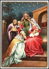 Cartolina Adorazione Magi