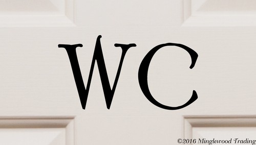 Decalcomania vinile - vinile, wc