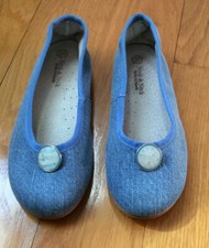 Ballerina in stoffa AZZURRO SCURO ELEGANTE IT 31 NECK &NECK condizioni perfette