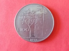 Moneta RARISSIMA da 100 lire Minerva in acmonital dell'anno 1972
