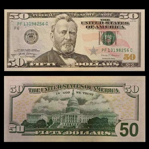 Banconota dollari stati - da, 50