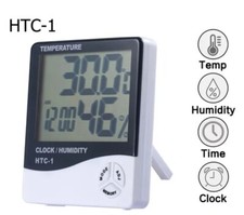 Stazione Meteo (fissa o portatile) con Orologio, Display Digitale