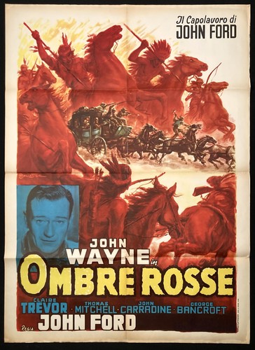 Ombre rosse manifesto poster - ombre,
