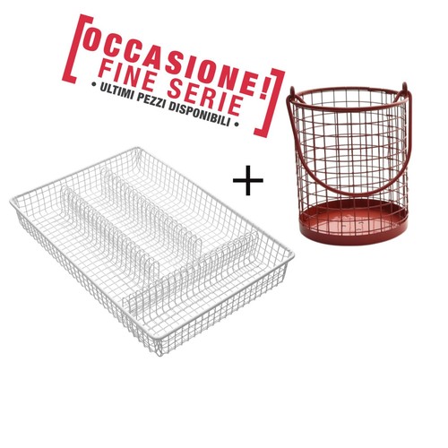 Porta posate con cestino - porta,