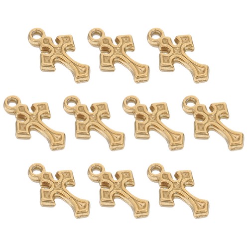 10pz mini ciondolo croce per - ciondolo,