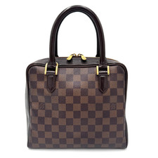 Borsa a mano Louis Vuitton Damier Ebene Brera marrone N51150 autentica usata #VI1010