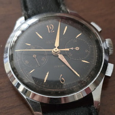 Cronografo WAN WIT Valjoux 92 Ruota Colonne Chronograph Watch Vintage