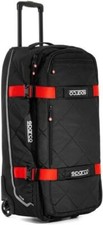 BORSA TROLLEY BORSONE SPORTIVO VIAGGIO SPARCO TOUR COLORE NERO/ROSSO 140X84X38