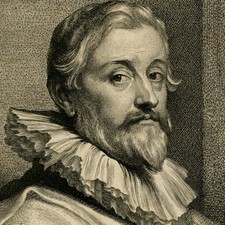 Antique Master Print-PORTRAIT-PIETER DE JODE I-ENGRAVER-Dyck-Vorsterman-ca. 1630