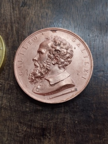 Medaglia commemorativa galileo - medaglia,