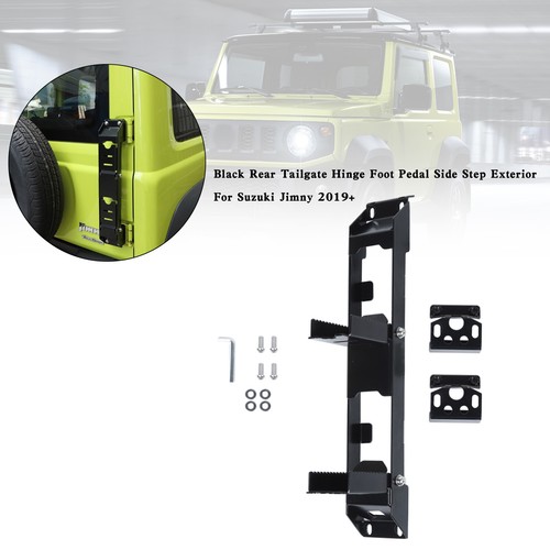 Black rear tailgate hinge foot - black,