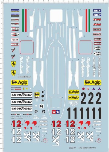 Decalcomanie ferrari - 1/12,