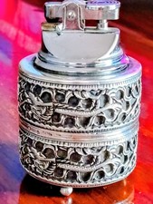 Accendino Da Tavolo In Argento