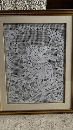 Quadro filet vintage grande