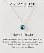 Collana Birthstone Di Marzo