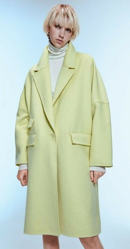 Cappotto oversize lana - , zara