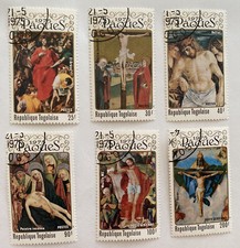 TOGO SC# 903-6 & C246-7 famosi dipinti religiosi pasquali 1975 El Greco, Durer