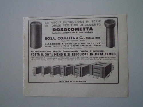 Advertising pubblicità 1932 - advertising,