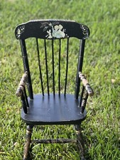 Sedia a dondolo vintage per