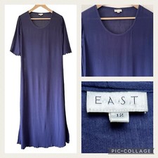Maxi abito blu navy orientale