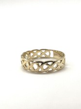 Anello a fascia oro giallo 9