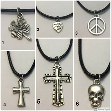 COLLANA FILO CERATO CIONDOLO