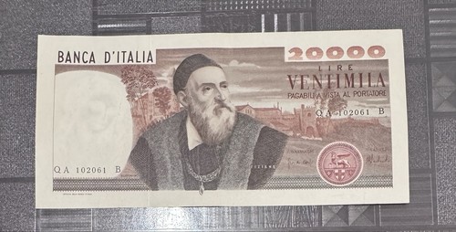 20000 lire tiziano decreto - 20000,