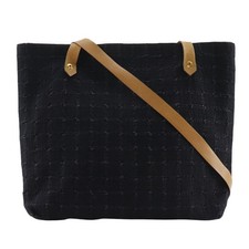 Borsa a tracolla HERMES Amedaba Hippo de Poche tracolla lunga tela nera donna