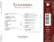TILMAN HOPPSTOCK ALHAMBRA: SPANISH GUITAR MUSIC NEW CD