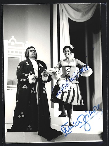 Cartolina cantante lirico