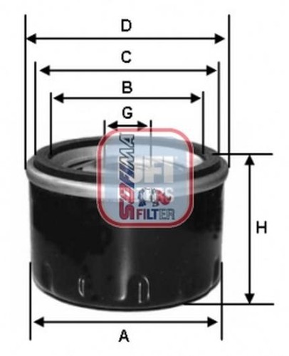 Filtro olio sofima - sofima, r