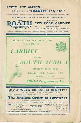 Cardiff sudafrica ottobre - cardiff, 20