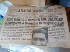 GINO BARTALI , 1937 , TOUR DE FRANCE  MAGLIA GIALLA   , GIORNALE 1937